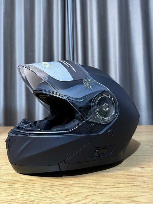 Casca moto Noua YEMA YM-926, Flip-Up, Viziera Dubla, marimea L