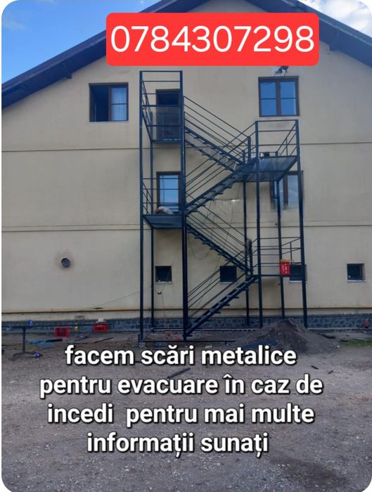 Confectionam scarii metalice zincate exterioare și pentru incendii , p