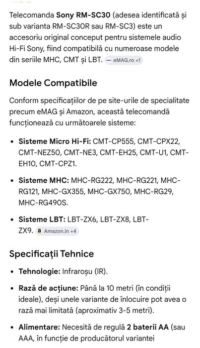 Telecomandă Sony și  Yamada originală