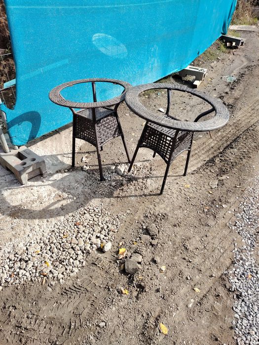 Плетени масички за двор