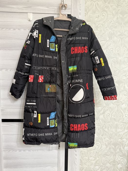 Продается двухсторонняя зимняя, удлиненная куртка