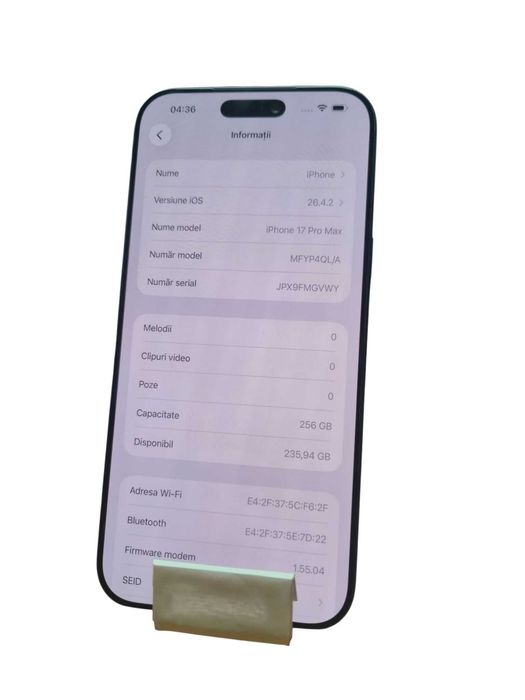 Iphone 17 Pro Max 256Gb DeepBlue / Amanet Cashbook Bucuresti Unirii
