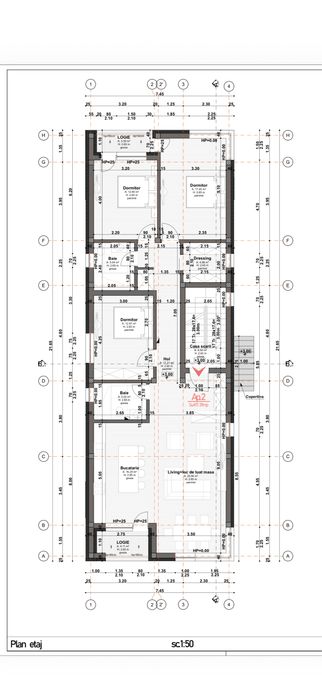 Apartament 4 camere 117 mp utili, imobil tip vila, Marasti