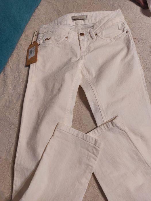 Pantaloni ,jeans albi/ verzi, mar  24, noi, cu etichete