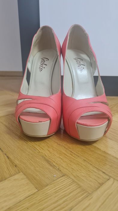 Pantofi toc 13 cm piele naturala 35