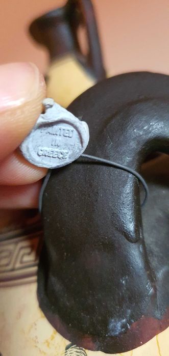 Оригинални гръцки вази с щемпел за произход,ръчна изработка.