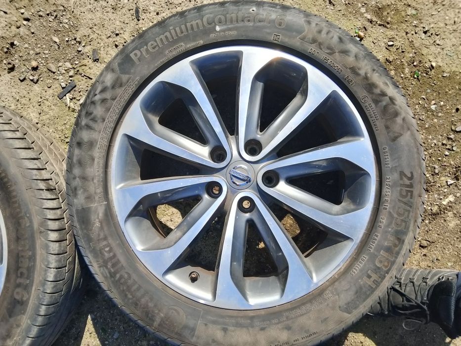 Ляти джанти 18ки с летни гуми 6мм Continental  Нисан Nissan 5#114.3