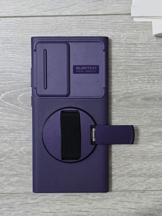 Husă Samsung Galaxy S24 Ultra – Curea rotativă 360° + Capac glisant