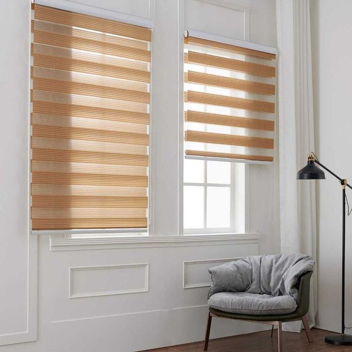 Руло Вътрешни Щори "Ден и нощ" - бели / черни / бежови / сив