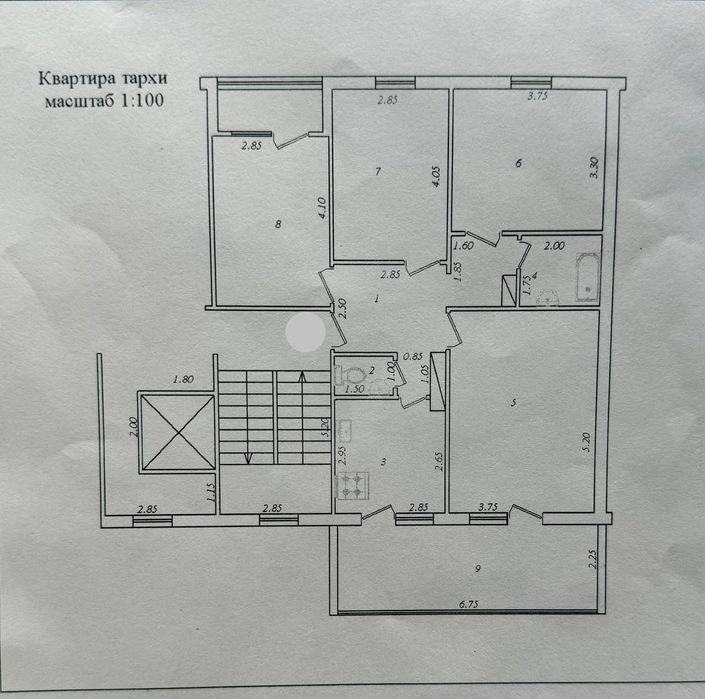 Срочно 4ком 100м2 Госпитальный 328 Школа Мирабадский район