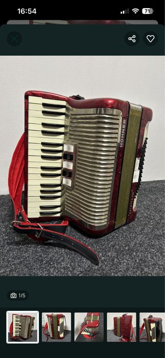 Vand acordon hohner arietta 2 m