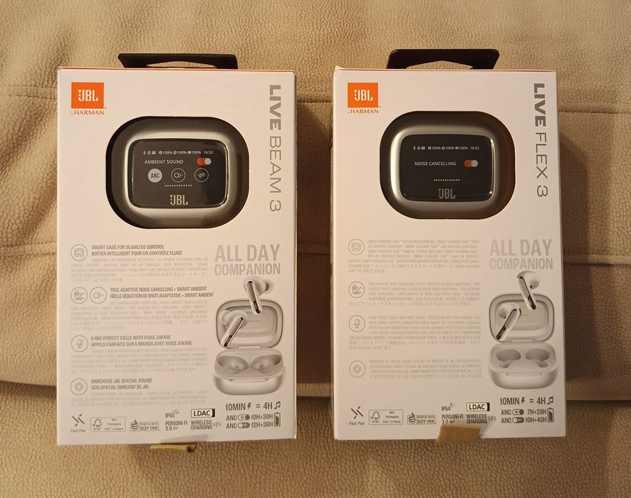 JBL Live Flex/Beam 3, ORIGINALE, cutie sigilată.
