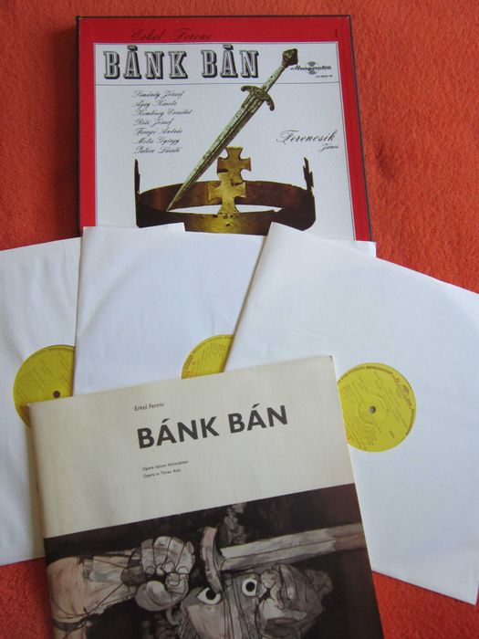 rar vinil Erkel Ferenc - Bank Ban boxset 3LP fabricat Ungaria 1969