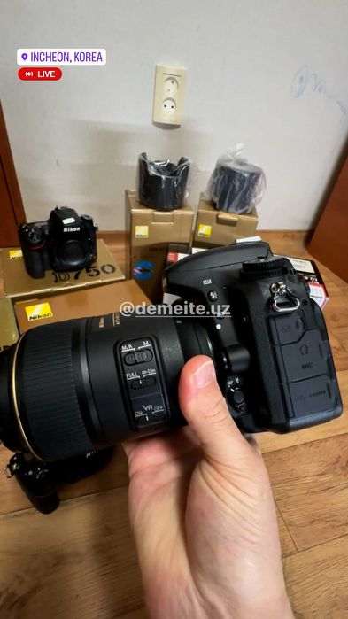 Nikon D750 Body va Nikon 105mm Micro AF-S VR f2.8G IF-ED
