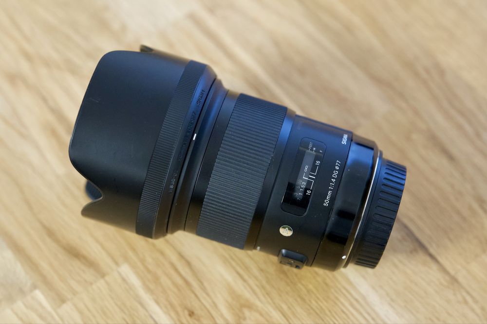 Vand obiectiv foto Sigma 50mm f1.4 ART Canon EF + adaptor EF-RF