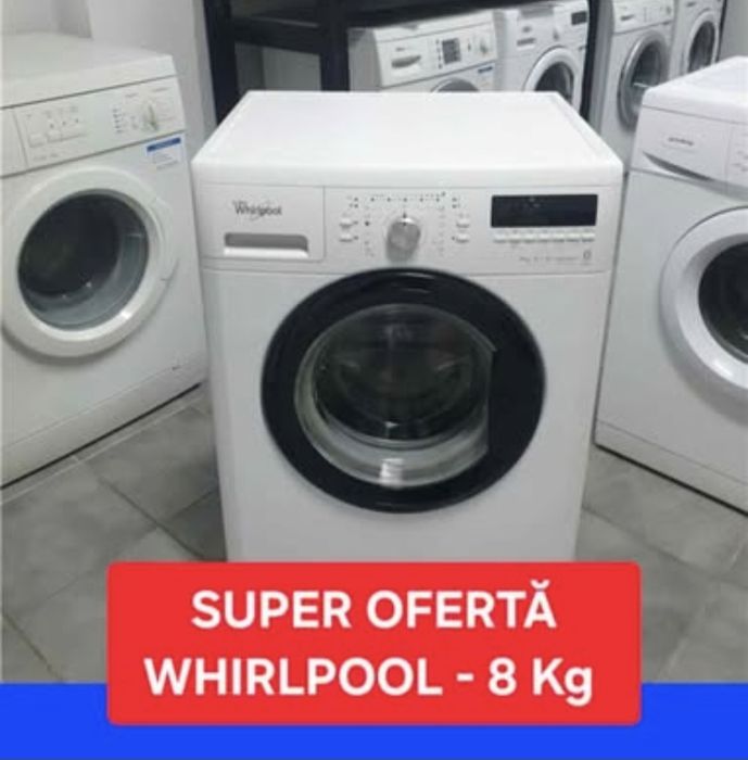 Whirlpool / cuvă 8 kg . Reducere 4oo lei.