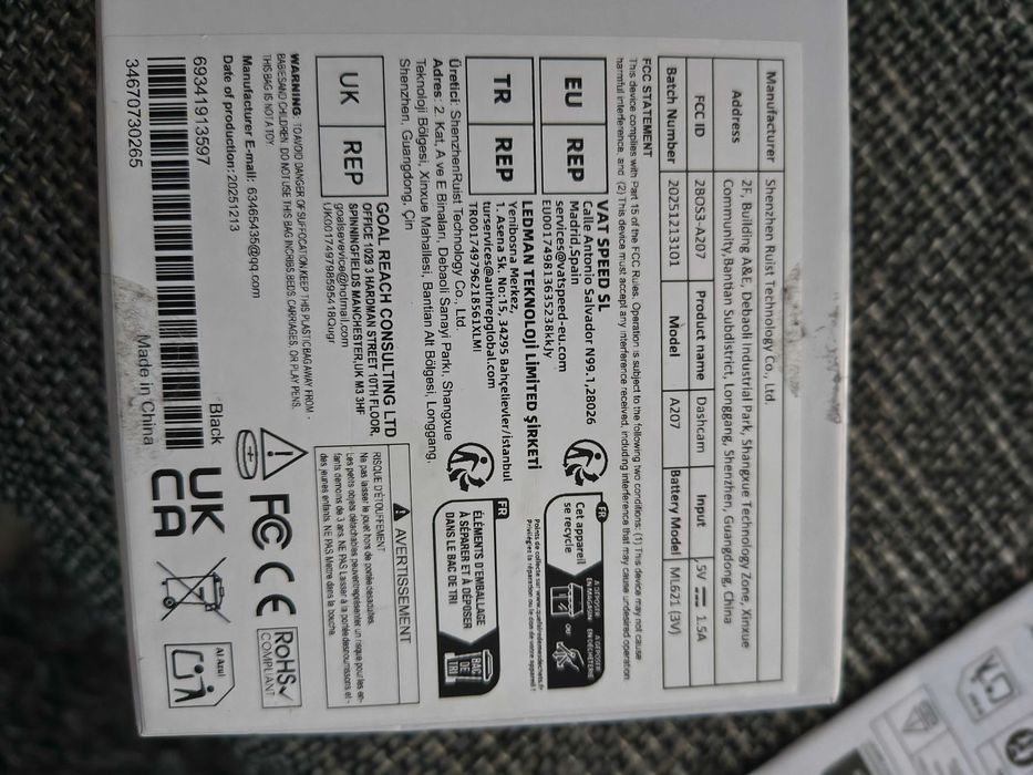 Camera auto A207 fullhd 4k, WiFi, GPS integrat