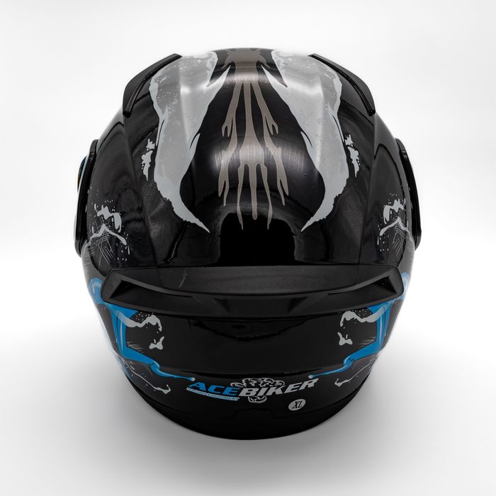 Каска №3896-2 BL/M Модулна Bluetooth мотоциклетна каска