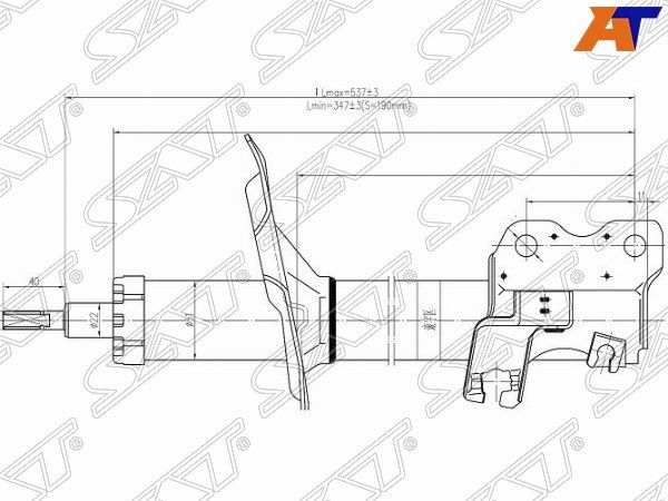 Стойка передняя Nissan Cefiro
