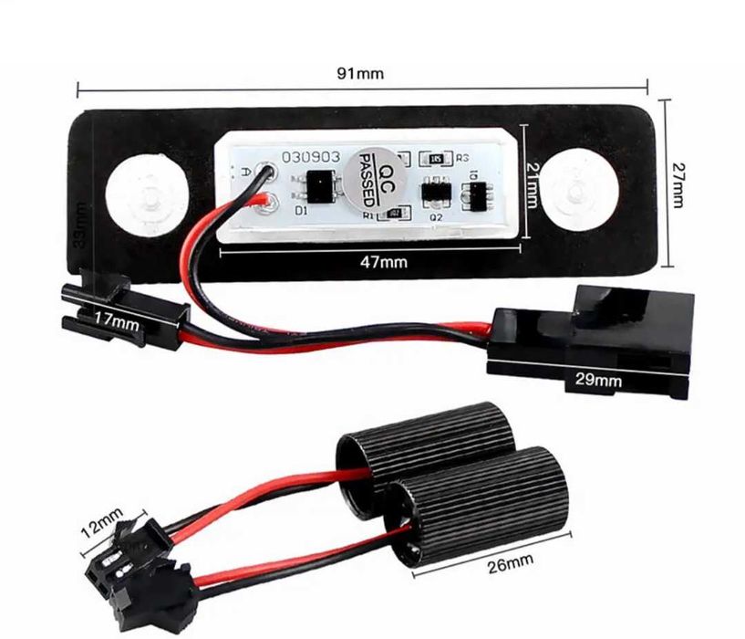 Лед плафони за задния регистрационен номер Шкода Skoda Roomster Octavi