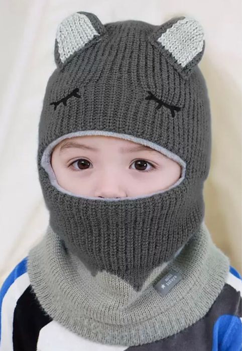 Шапка шлем для детей