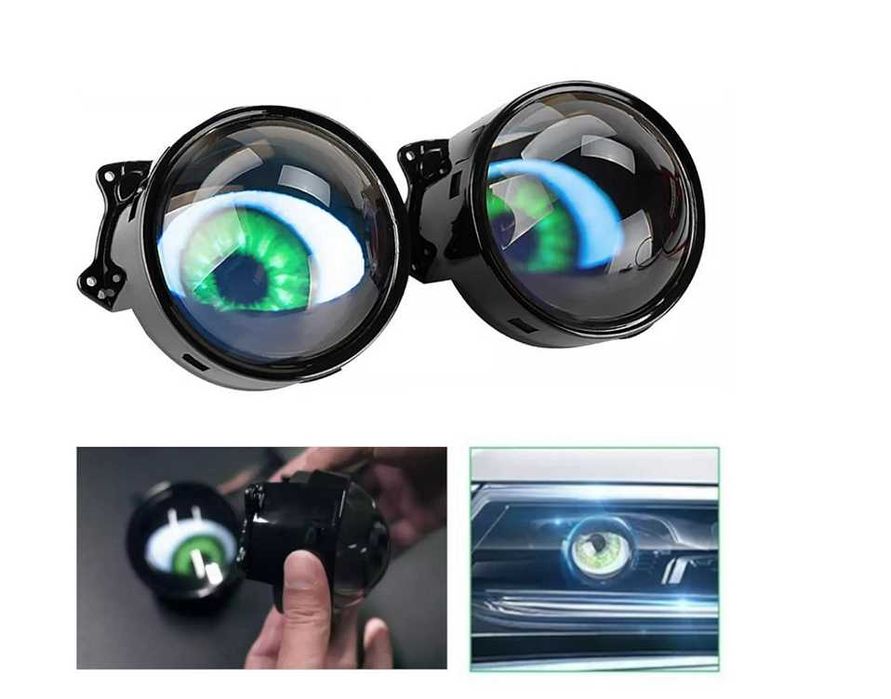 3D LED фарове Devil Eyes с лупа 3" (8см) – Wi-Fi управление