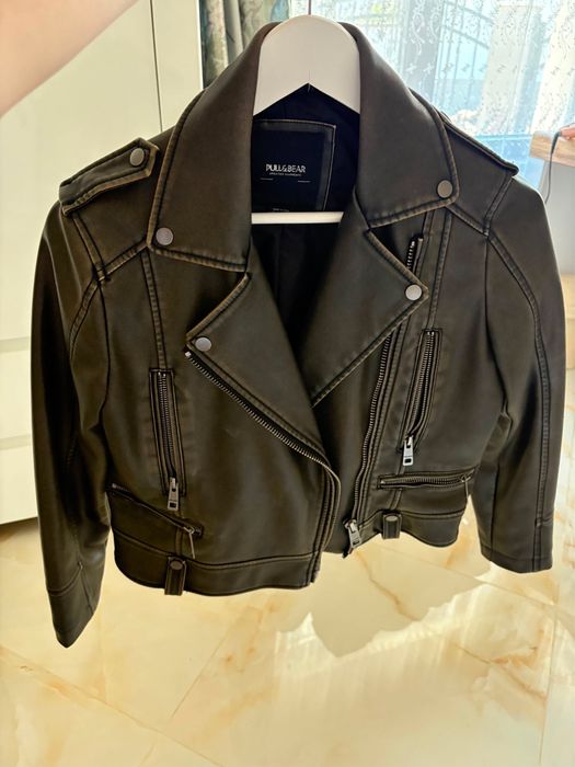 Кожено яке pull and bear
