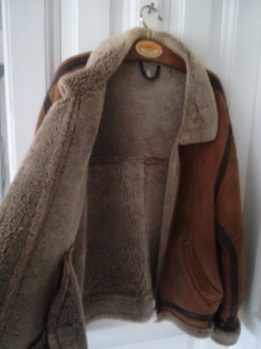 Geaca piele cu blana Booghie Aviator L