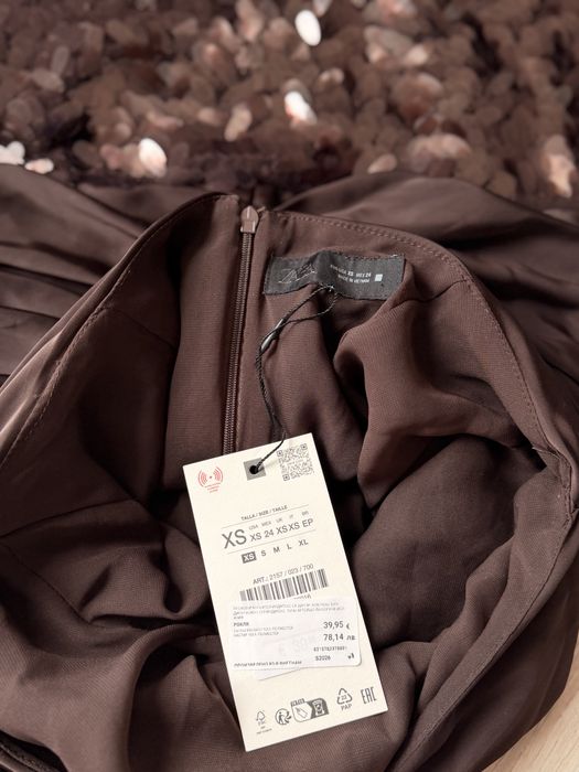 Zara кафява рокля – нова с етикет (XS)