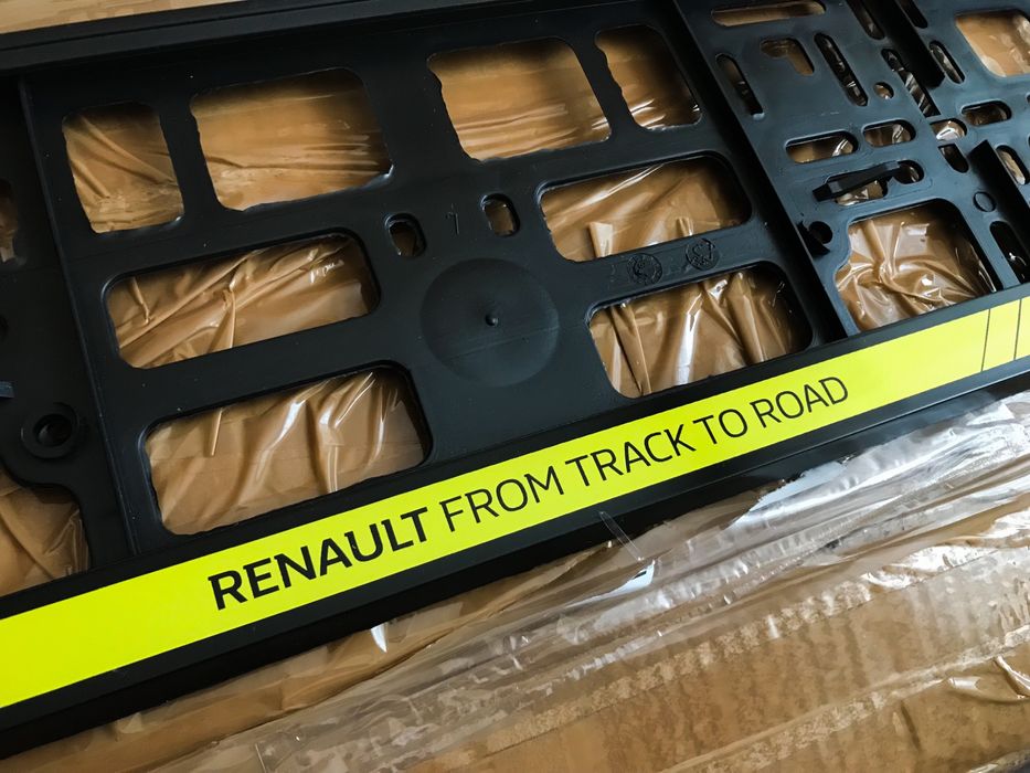 Рамки за номер RENAULT SPORT RS стойки за номер Рено РС държачи Reno 5
