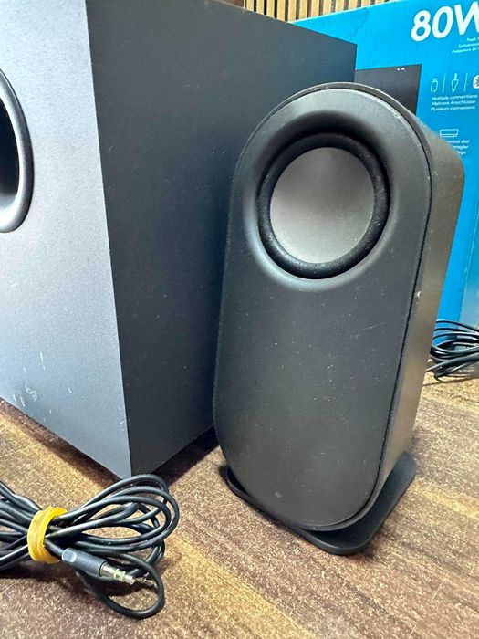 Тонколони Logitech Z407, 2.1, 80W RMS, Bluetooth 5.0, Micro-USB, AUX