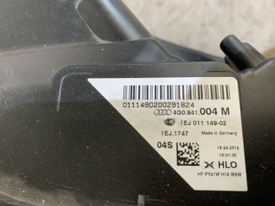Far dreapta halogen H7 Audi A6 2011, 2012, 2013, 2014, cod origine OE 4G0941004M