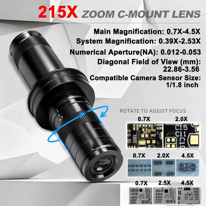 4K30 1080p60FPS дигитална камера микроскоп пълен комплект с IMX678 CCD HDMI USB 4K видео камера за микроскоп