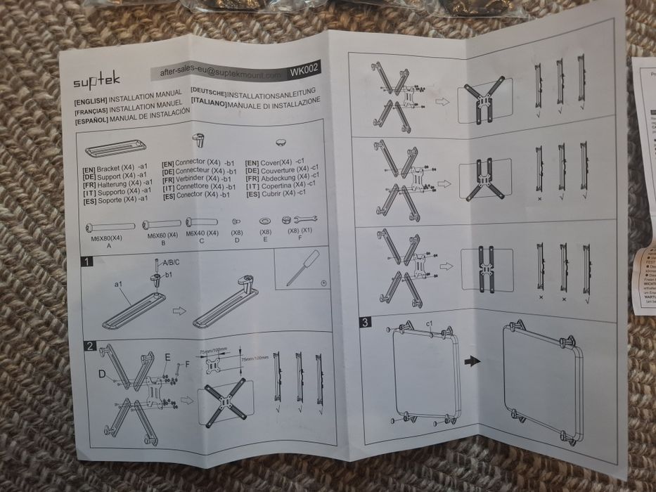 Adaptor braț monitor NON-VESA Suptek WK002