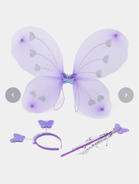 Крылья Феи, Бабочки карнавальный набор для девочки