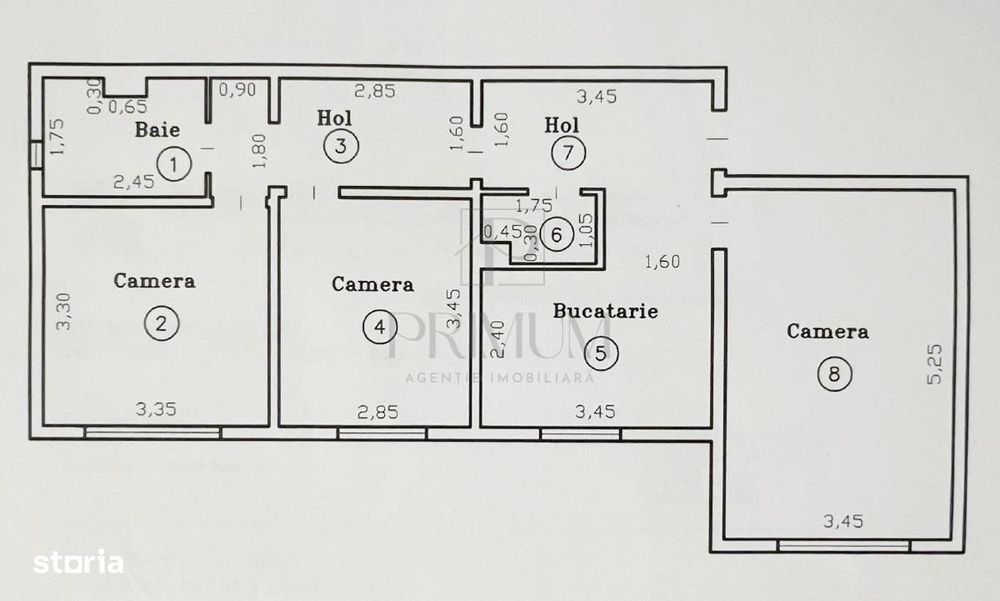 Girocului -3 Cam -Renovat -Decom. -Centralaac -Spatios -Boxa