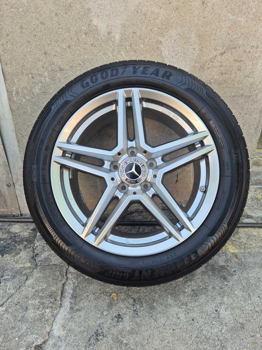 Roti Jante + Anvelope VARA - 5x112 17'' 225/50/17 GoodYear Mercedes C-Class CLA A-Class - APP NOI - DOT 2020 / VW AUDI SKODA SEAT !