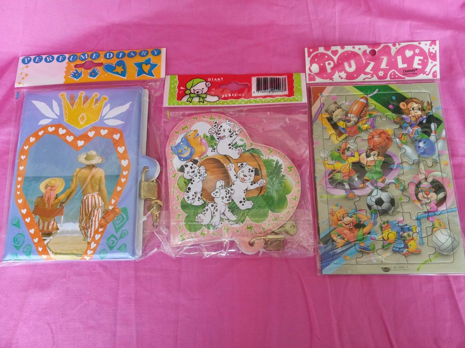 Плюшени играчки, детски дневници, пъзел, домино