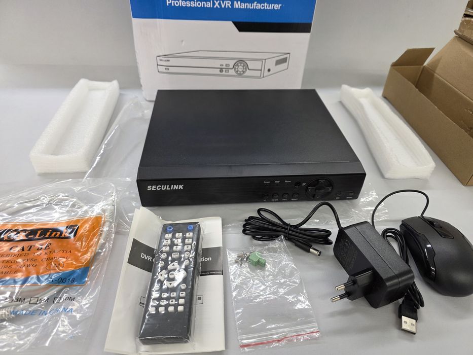 SECULINK Хибриден 16-канален DVR, 5MP, 5в1 Видеорекордер с H.265 компресия
