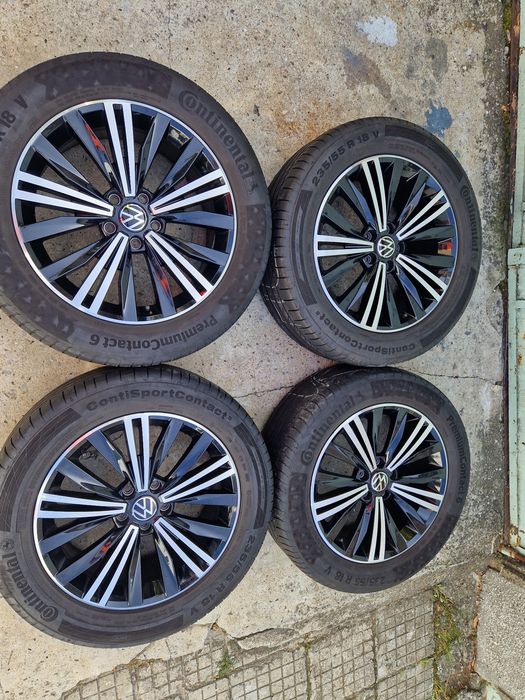 Оригинални джанти с гуми за  VW 5x112 18