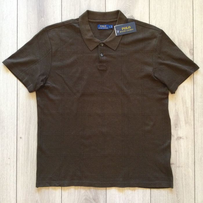 НОВА кафява поло тениска с яка POLO RALPH LAUREN размер L от САЩ