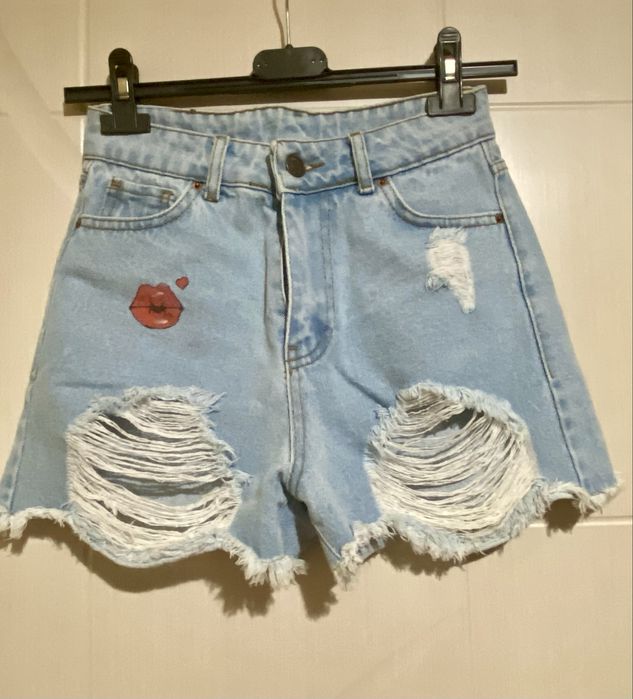 Дънкови панталонки -  XS размер