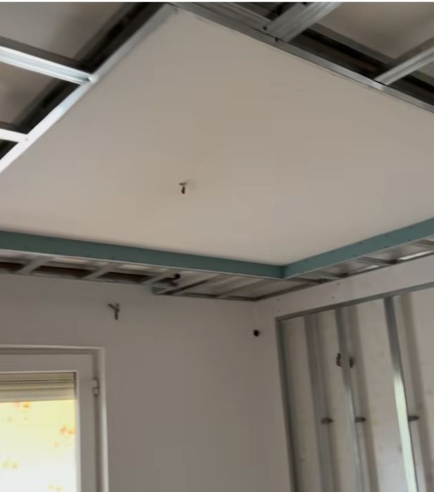 Placari Rigips, glet_finisat_zugrăvit