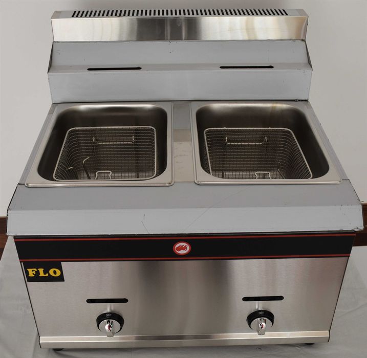 Friteuza alimentare gaz 8l+8l TRANSPORT GRATUIT