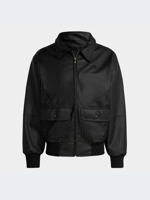 Кожаная куртка adidas