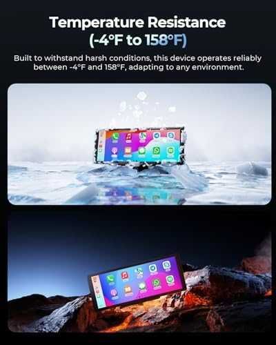 Нов Портативен CarPlay дисплей GPS, Bluetooth, гласов контрол за кола