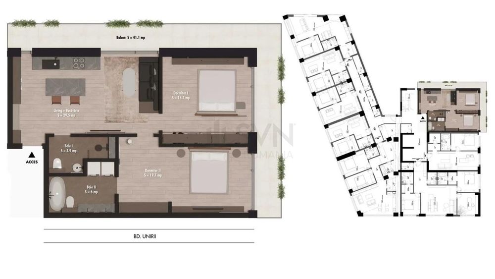 Apartament 3 Camere Unirii Imobil nou