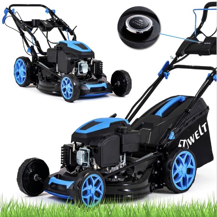 Мощна бензинова самоходна косачка Hexwelt KS-224 (10 к.с., 56 см ширина)