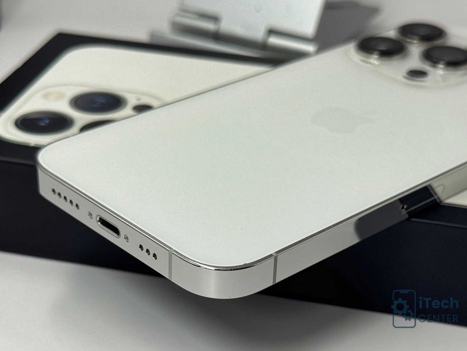 iPhone 13 Pro 128GB Silver, 100% батерия, НЕРАЗЛИЧИМ ОТ НОВ, 1г. ГАРАНЦИЯ!