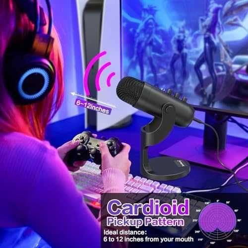ZealSound USB микрофон за PC/PS5 Streaming